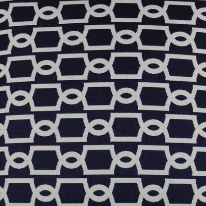 D.V. KAP HOME   22" x 22" Outdoor Ocean Gate Pillow - Navy Trellis    - OD-234-N-2222