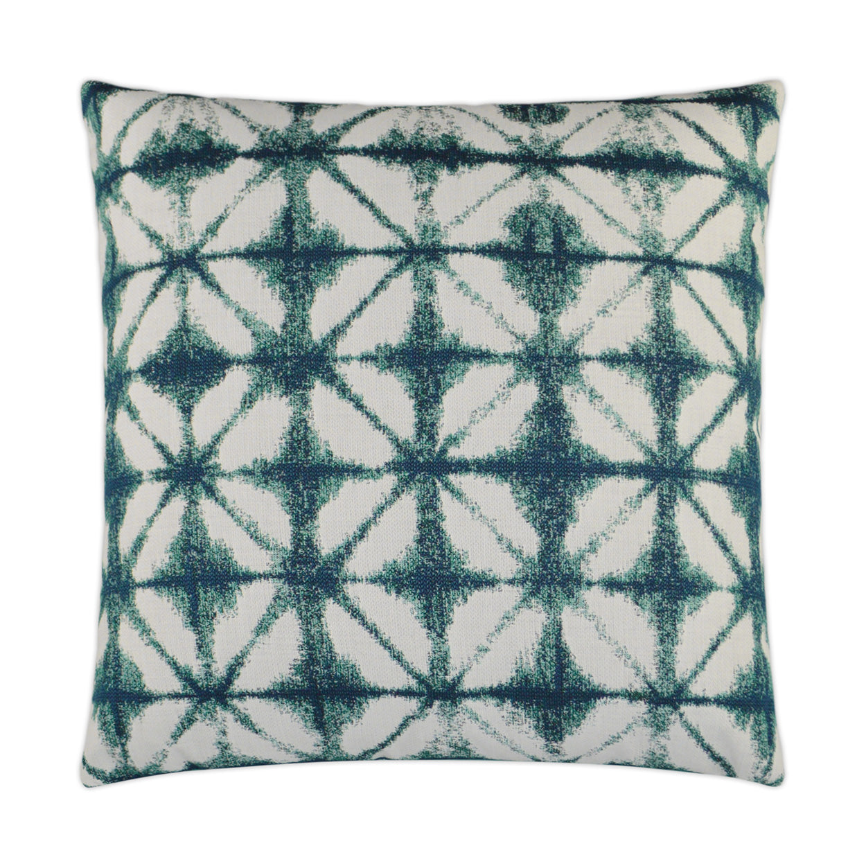 D.V. KAP HOME   22" x 22" Outdoor Midori Pillow - Bermuda Shibori Tie Dye    - OD-238-B-2222