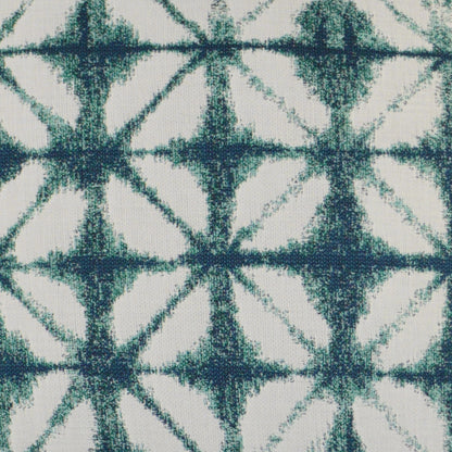D.V. KAP HOME   12" x 24" Outdoor Midori Lumbar Pillow - Bermuda Shibori Tie Dye    - OD-239-B-1224
