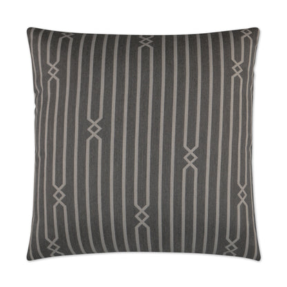 D.V. KAP HOME   22" x 22" Outdoor Kitri Pillow - Stone Stripe    - OD-240-S-2222