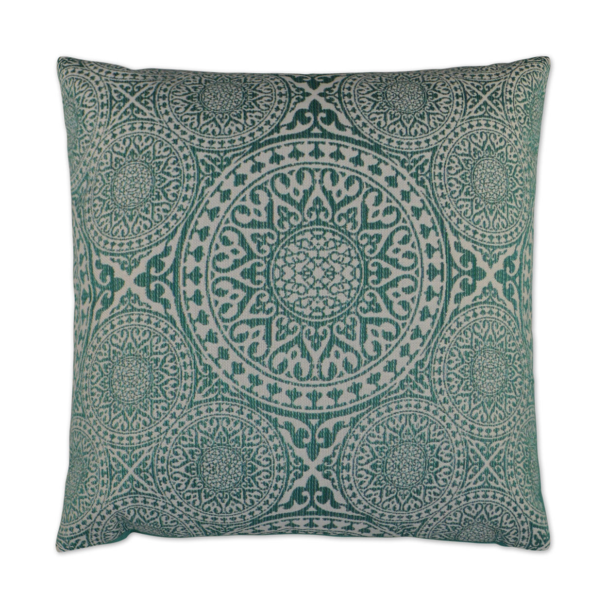 D.V. KAP HOME   22" x 22" Outdoor Compass Pillow Bohemian Medallion    - OD-244-2222