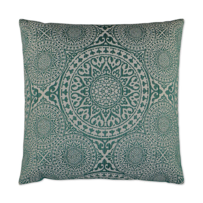 D.V. KAP HOME   22" x 22" Outdoor Compass Pillow Bohemian Medallion    - OD-244-2222