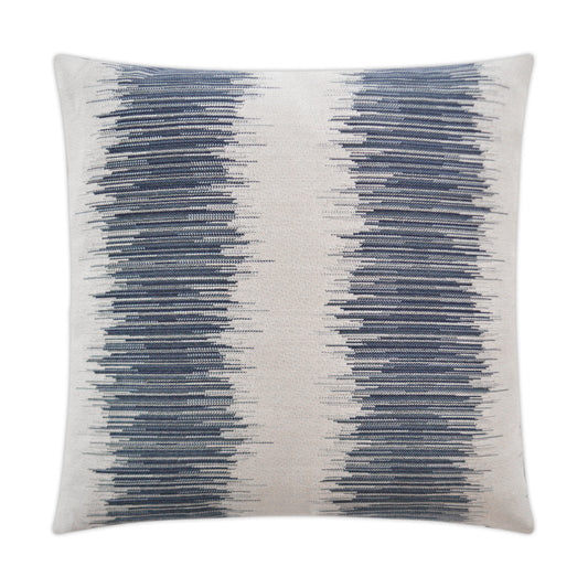D.V. KAP HOME   22" x 22" Outdoor Impromptu Pillow - Indigo Ikat    - OD-251-I-2222
