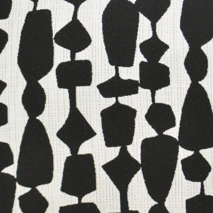 D.V. KAP HOME   22" x 22" Outdoor Freya Pillow - Black Abstract Geometric    - OD-259-B-2222