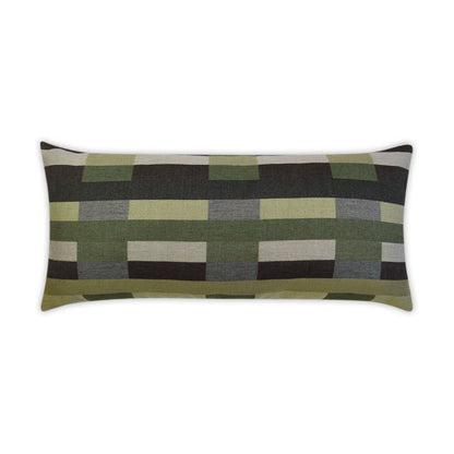 D.V. KAP HOME   12" x 24" Outdoor Charleston Lumbar Pillow - Palm     - OD-268-P-1224