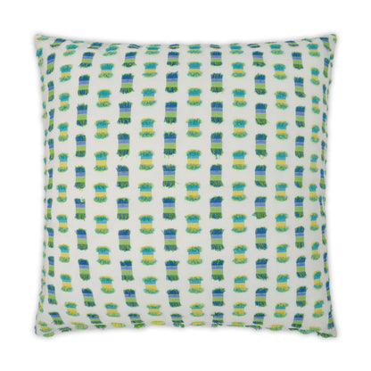 D.V. KAP HOME   22" x 22" Outdoor Fifi Pillow - Green Cut Thread    - OD-281-G-2222