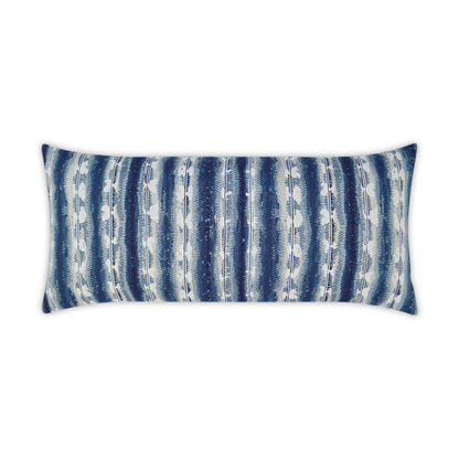 D.V. KAP HOME   12" x 24" Outdoor Sunshibo Stripe Lumbar Pillow Woven Tie Dye    - OD-284-1224