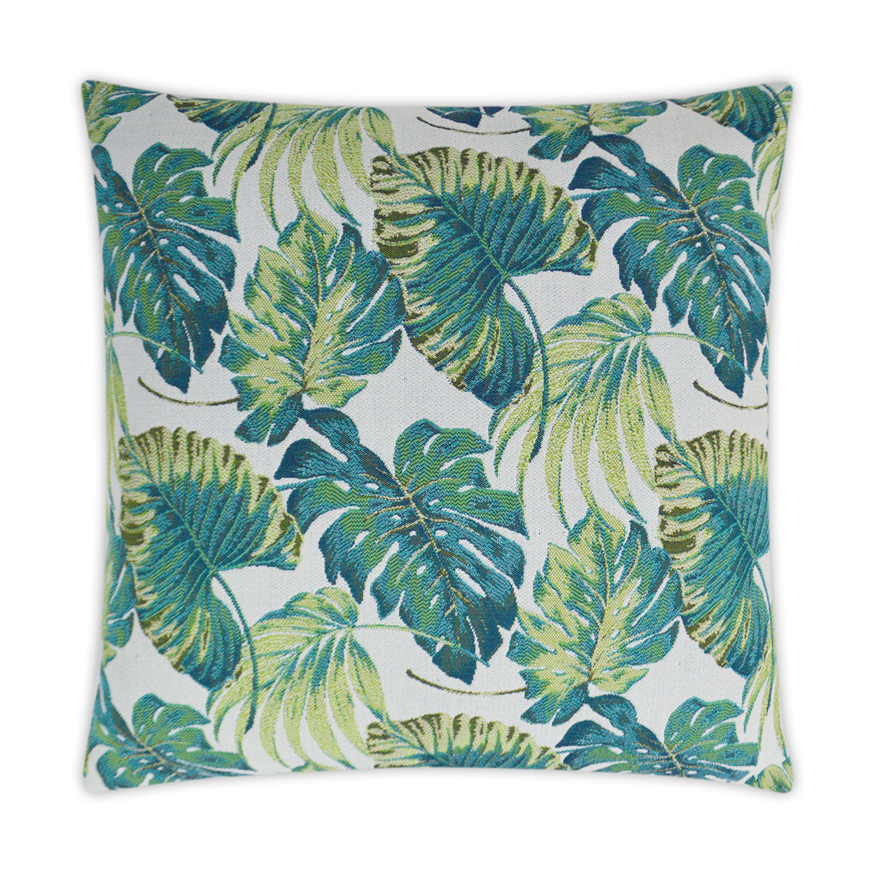D.V. KAP HOME   22" x 22" Outdoor Sunpalm Pillow Tropical Palm Leaf    - OD-286-2222