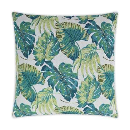 D.V. KAP HOME   22" x 22" Outdoor Sunpalm Pillow Tropical Palm Leaf    - OD-286-2222