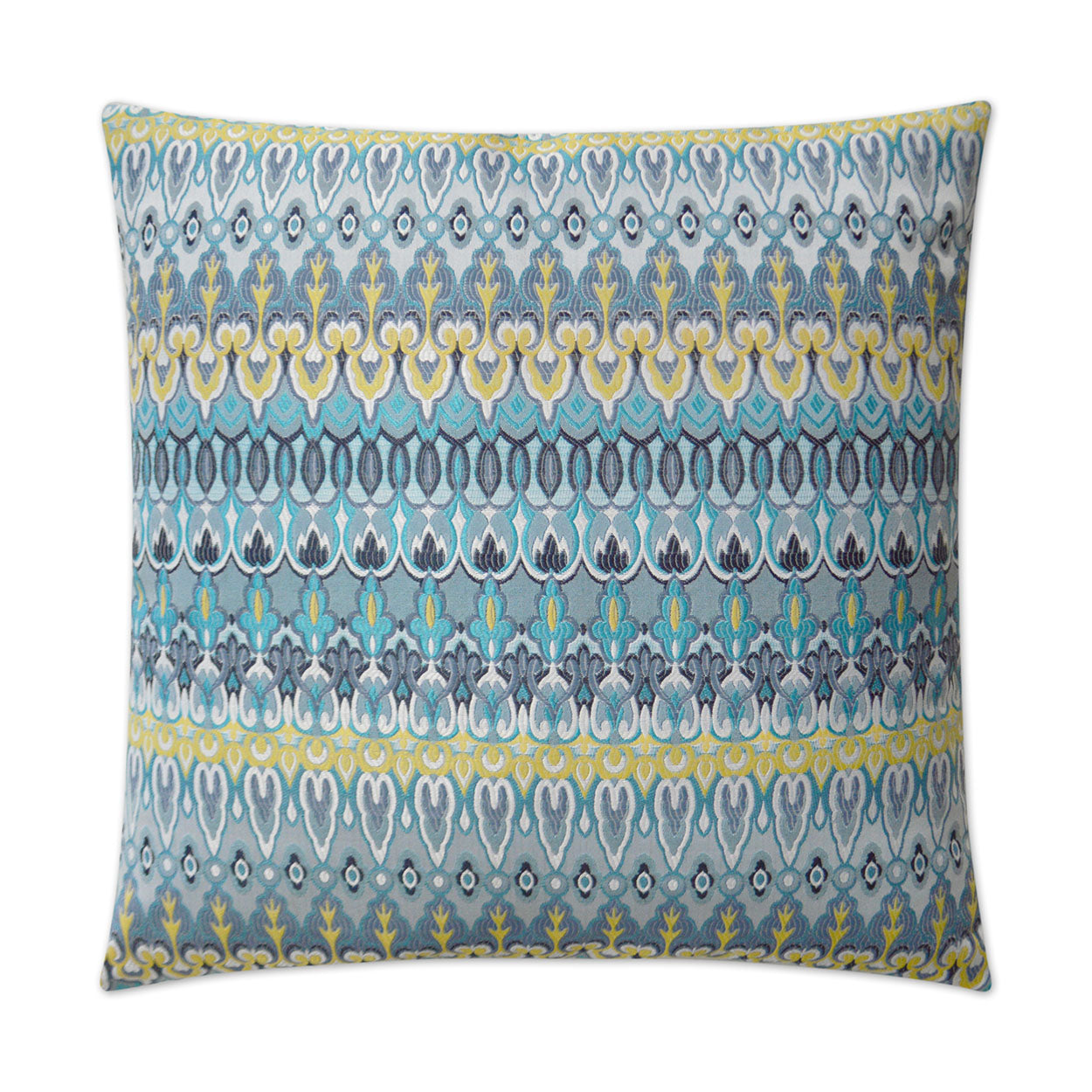 D.V. KAP HOME   22" x 22" Outdoor Kanthum Pillow - Turquoise Boho    - OD-288-T-2222