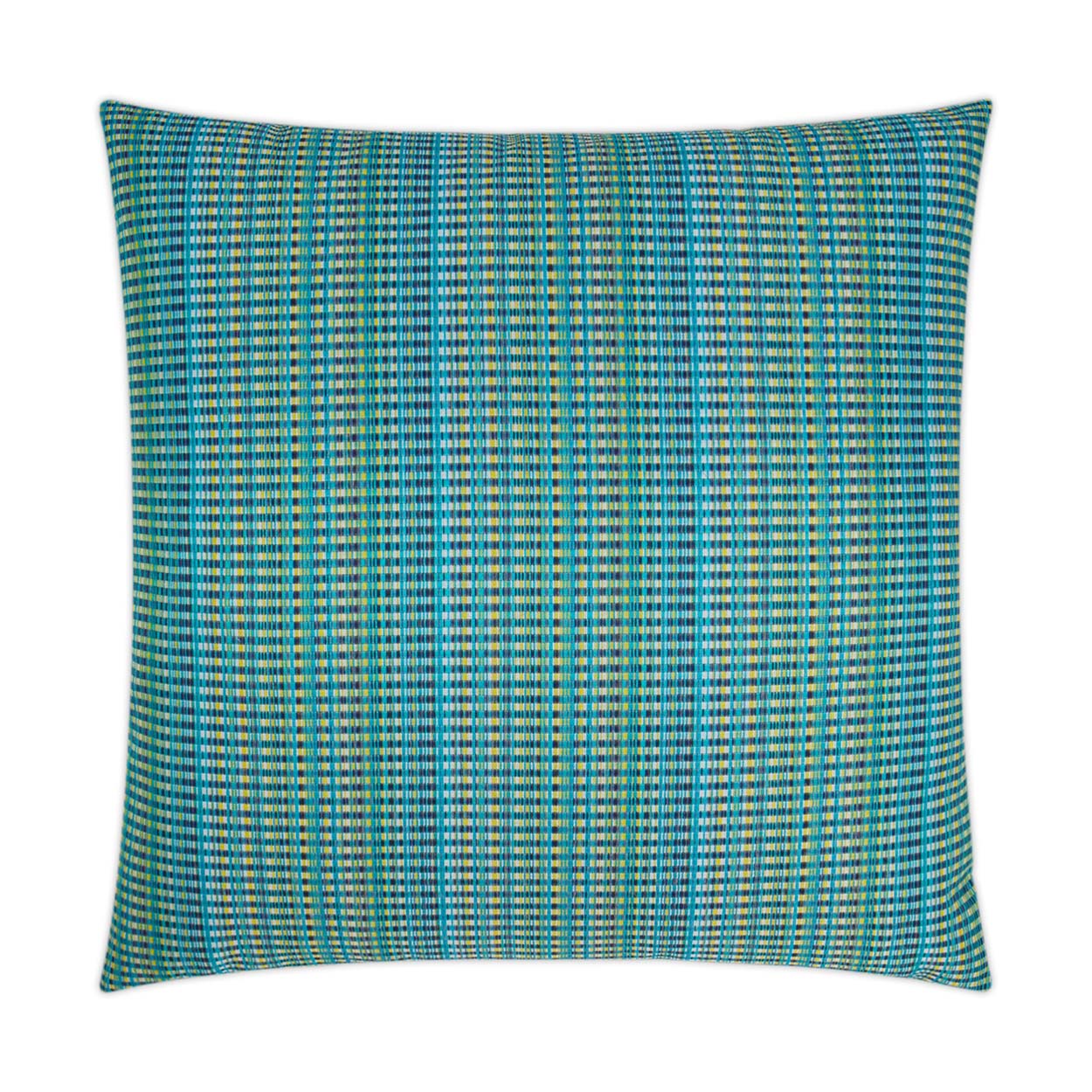 D.V. KAP HOME   22" x 22" Outdoor Sunrun Pillow - Blue Ikat    - OD-296-B-2222
