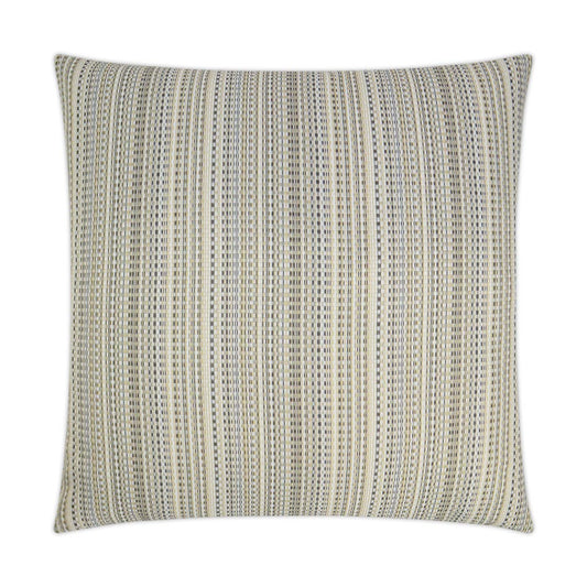 D.V. KAP HOME   22" x 22" Outdoor Sunrun Pillow - Natural Ikat    - OD-296-N-2222
