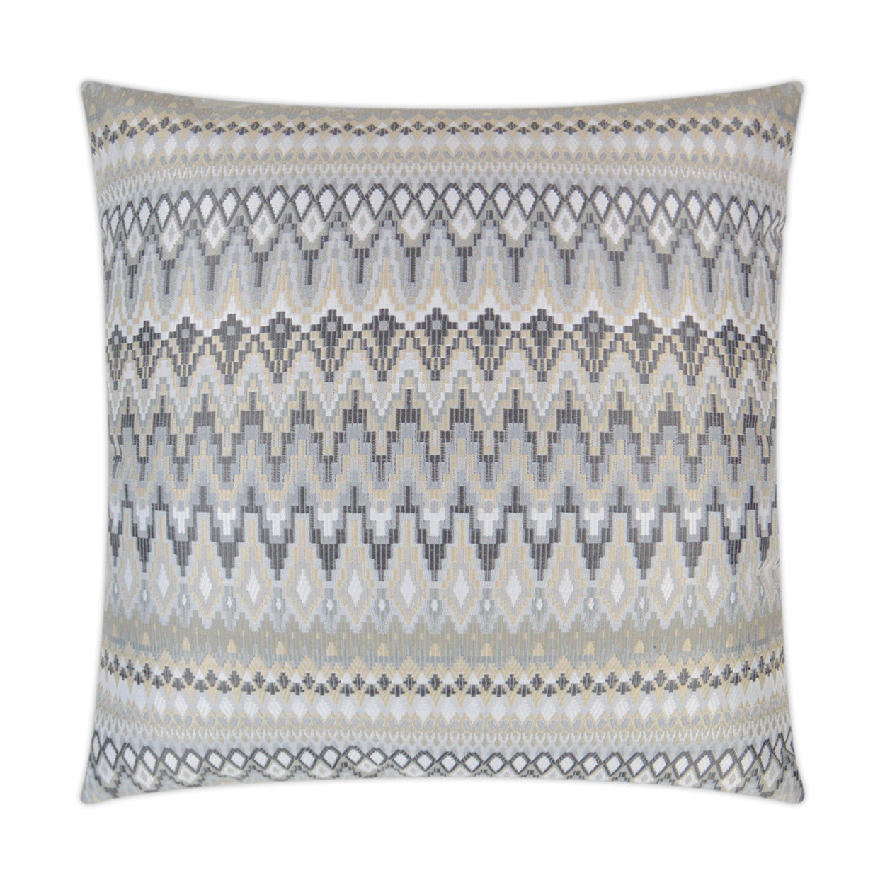 D.V. KAP HOME   22" x 22" Outdoor Kitty Pillow Tribal    - OD-298-2222