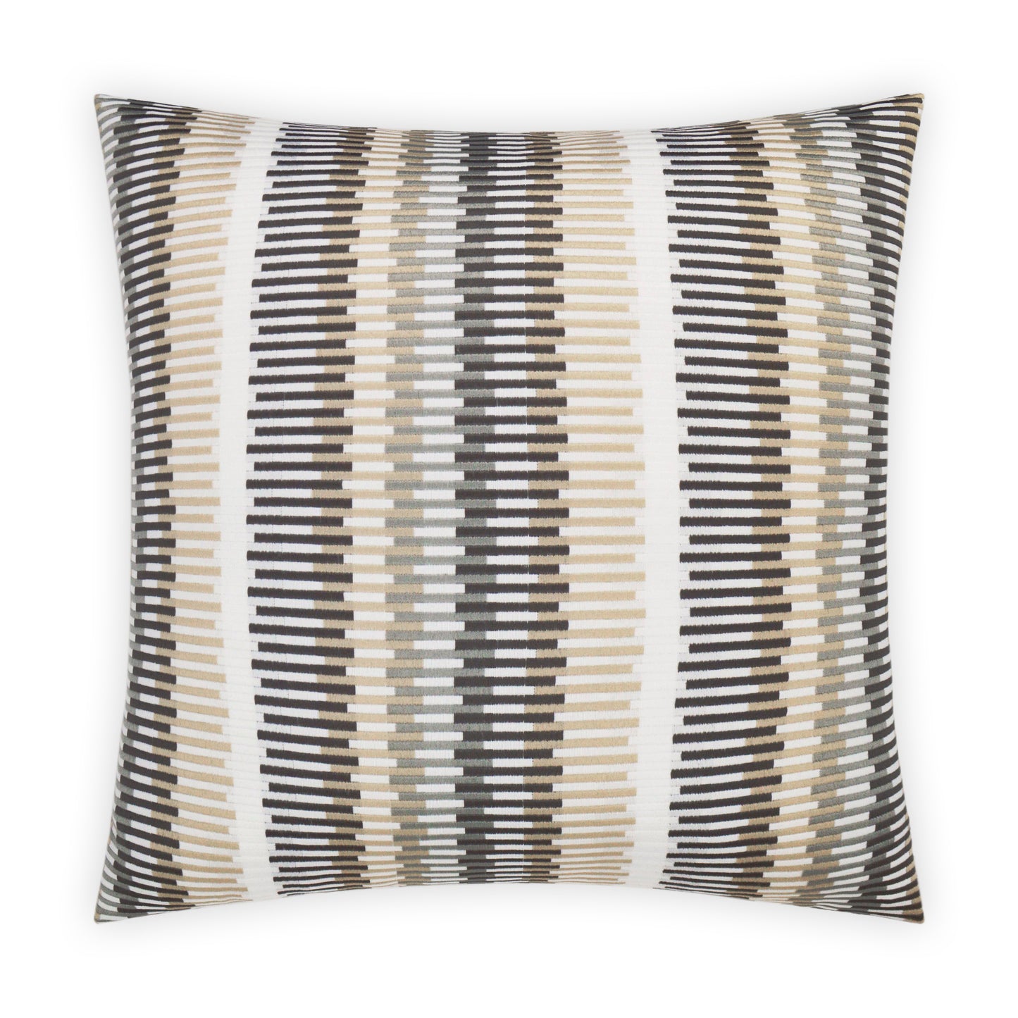 D.V. KAP HOME   22" x 22" Outdoor Sunfun Stripe Pillow - Linen     - OD-301-L-2222