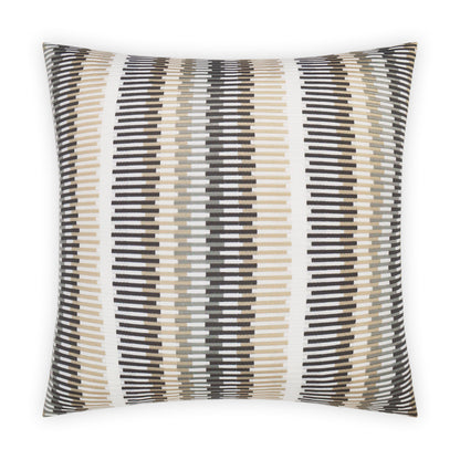 D.V. KAP HOME   22" x 22" Outdoor Sunfun Stripe Pillow - Linen     - OD-301-L-2222