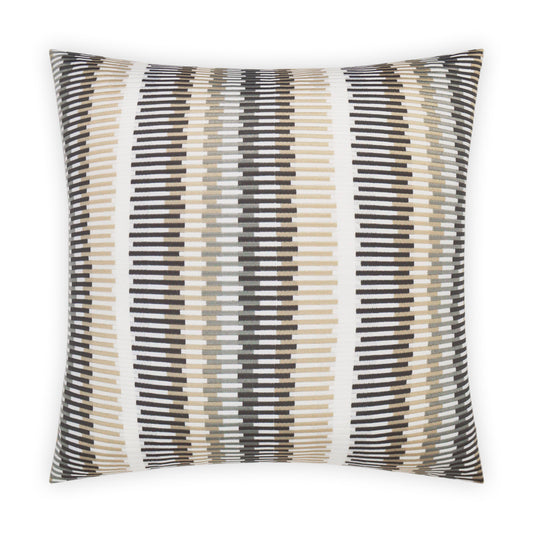 D.V. KAP HOME   22" x 22" Outdoor Sunfun Stripe Pillow - Linen     - OD-301-L-2222