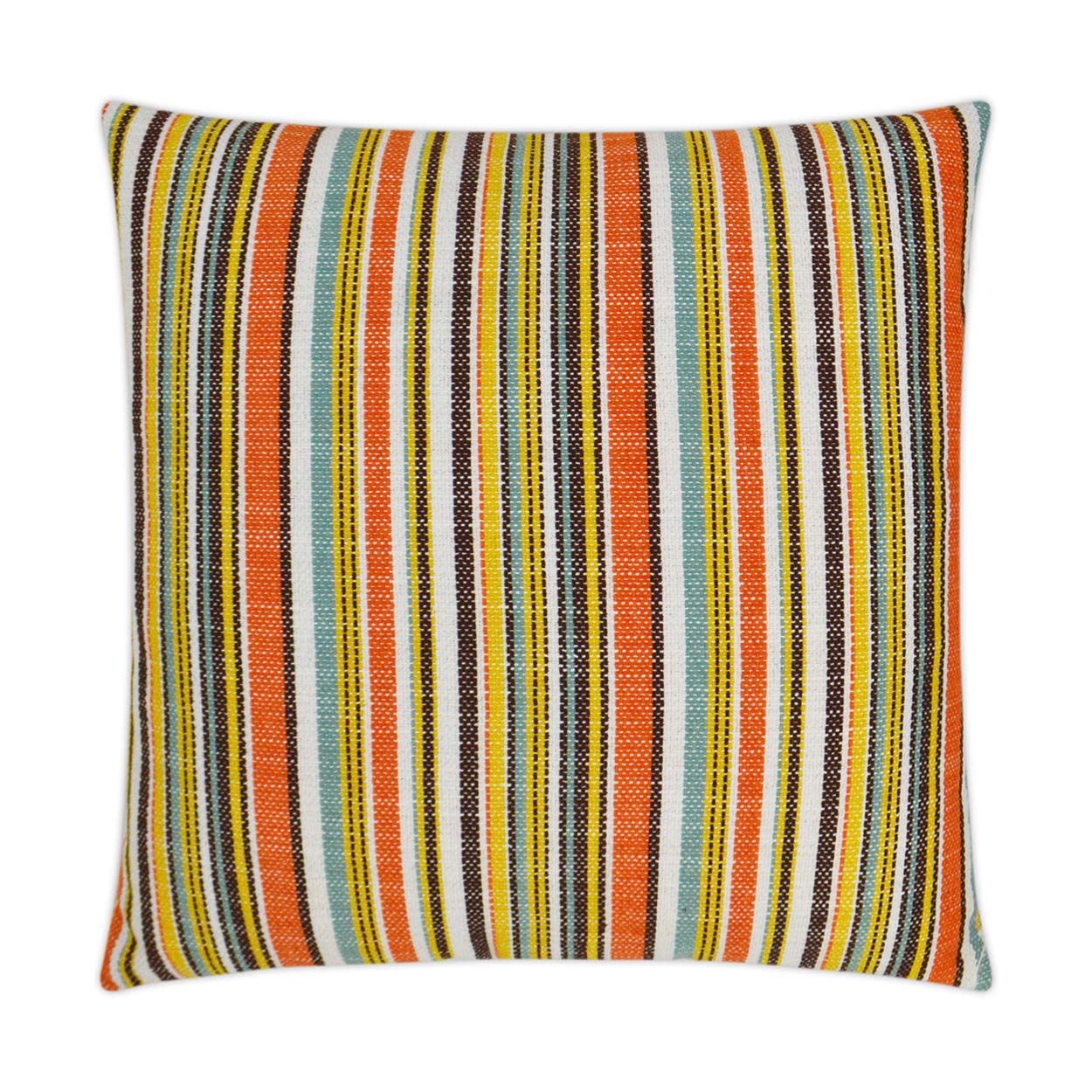 D.V. KAP HOME   22" x 22" Outdoor Fancy Stripe Pillow - Multi     - OD-303-M-2222