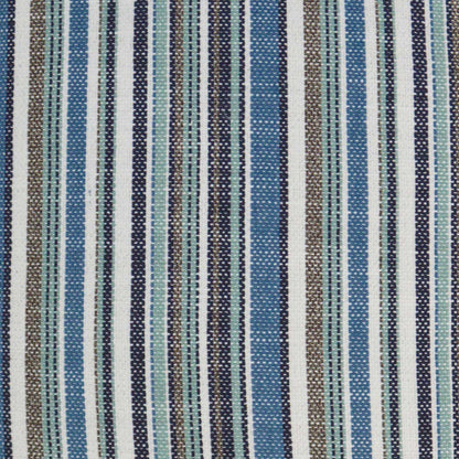 D.V. KAP HOME   12" x 24" Outdoor Fancy Stripe Lumbar Pillow - Navy     - OD-304-N-1224