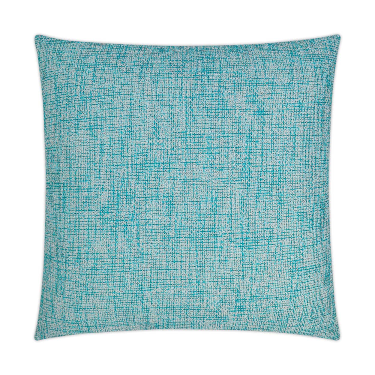 D.V. KAP HOME   22" x 22" Outdoor Double Trouble Pillow - Turquoise     - OD-305-T-2222