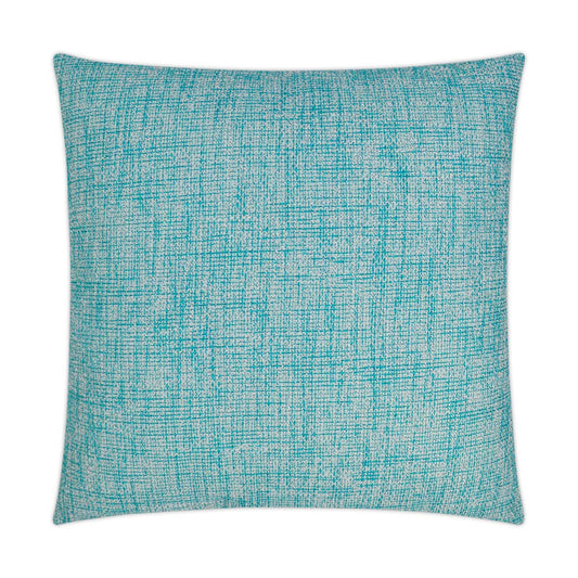 D.V. KAP HOME   22" x 22" Outdoor Double Trouble Pillow - Turquoise     - OD-305-T-2222