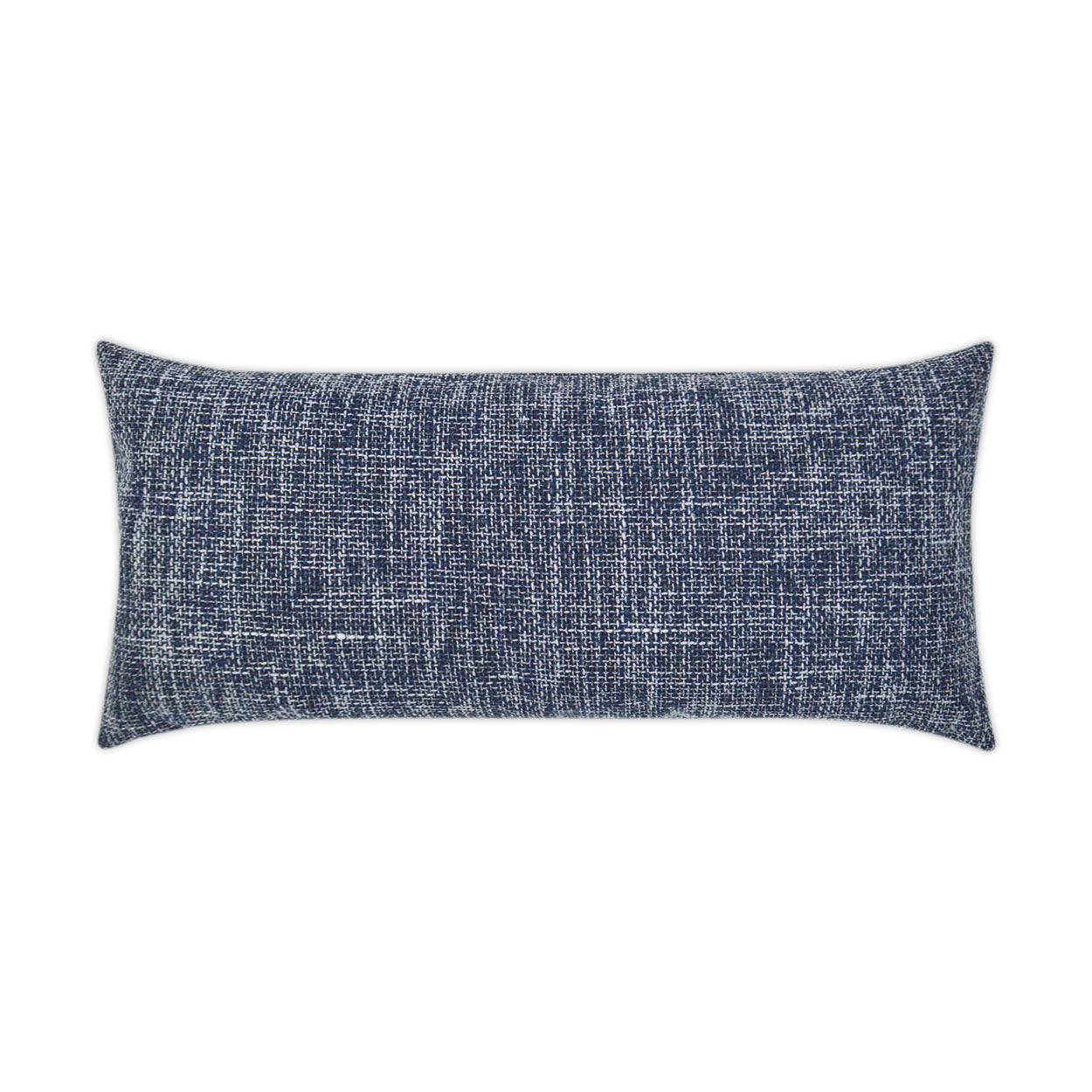 D.V. KAP HOME   12" x 24" Outdoor Double Trouble Lumbar Pillow - Navy     - OD-306-N-1224