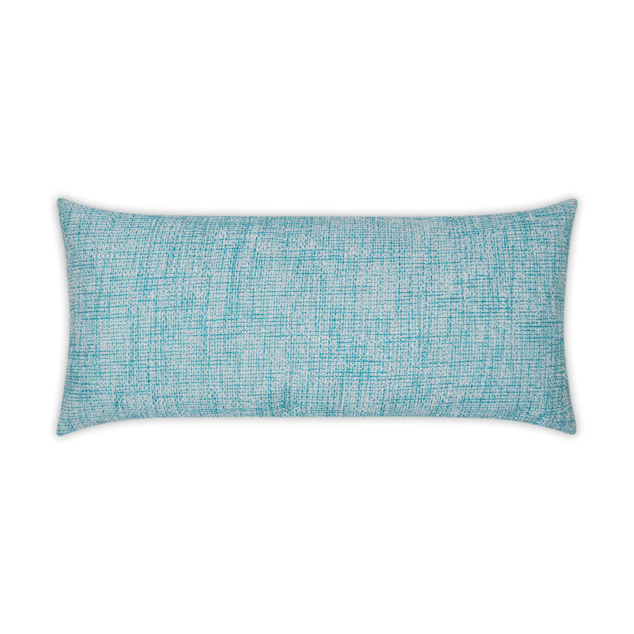 D.V. KAP HOME   12" x 24" Outdoor Double Trouble Lumbar Pillow - Turquoise     - OD-306-T-1224