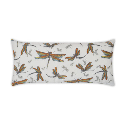 D.V. KAP HOME   12" x 24" Outdoor Sun Dragons Lumbar Pillow Dragonfly    - OD-314-1224