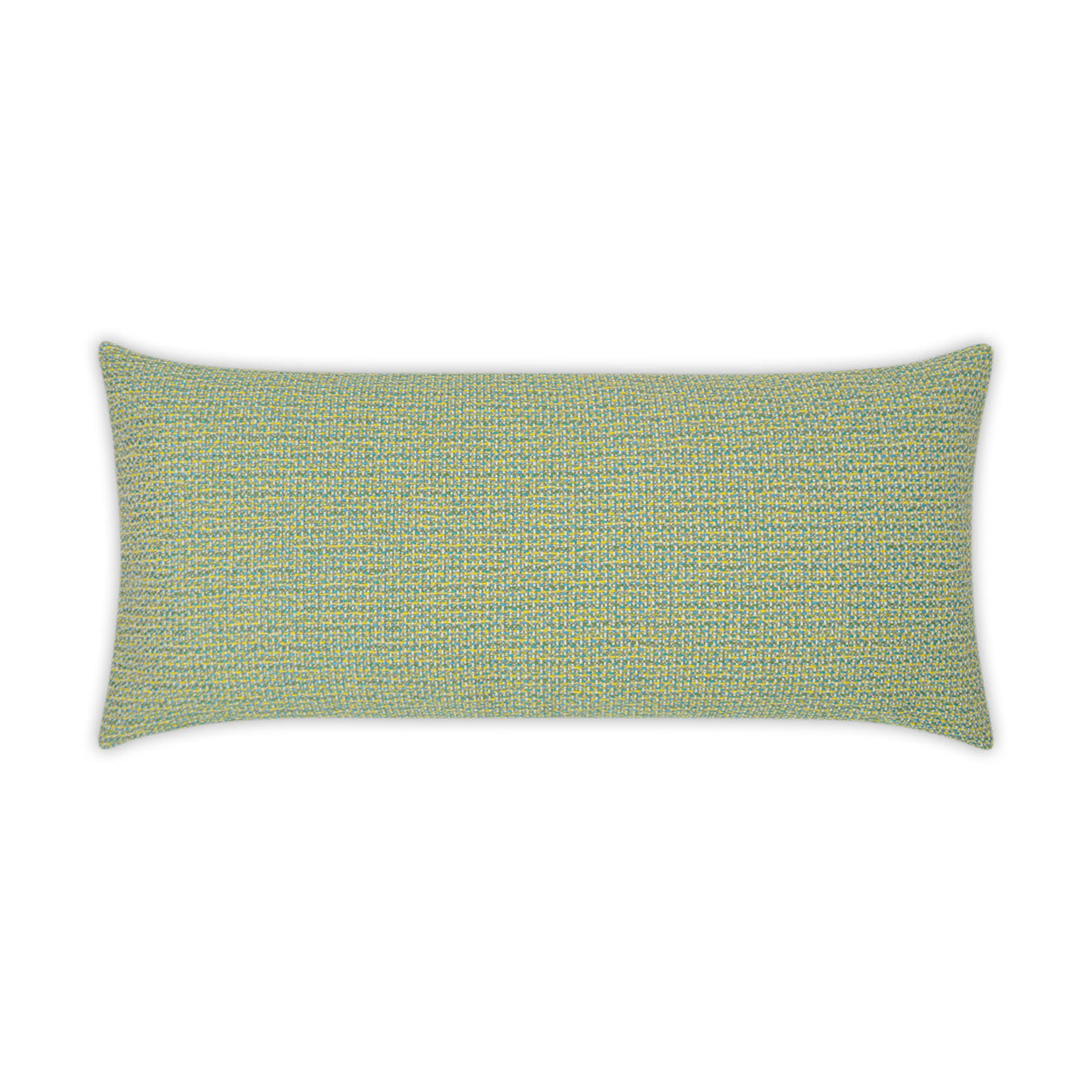 D.V. KAP HOME   12" x 24" Outdoor Melan Lumbar Pillow - Caribe Solid Textured Woven    - OD-316-C-1224