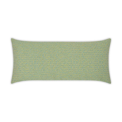 D.V. KAP HOME   12" x 24" Outdoor Melan Lumbar Pillow - Caribe Solid Textured Woven    - OD-316-C-1224