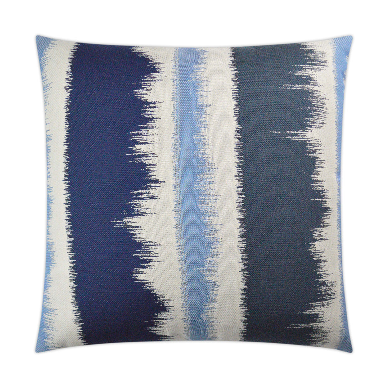 D.V. KAP HOME   22" x 22" Outdoor Awaken Pillow - Indigo Abstract, Ikat    - OD-317-I-2222