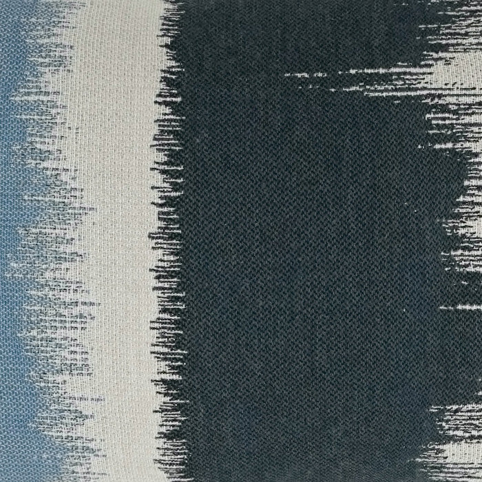 D.V. KAP HOME   12" x 24" Outdoor Awaken Lumbar Pillow - Indigo Abstract, Ikat    - OD-318-I-1224