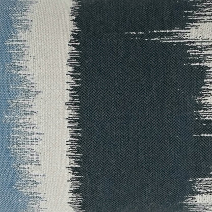 D.V. KAP HOME   12" x 24" Outdoor Awaken Lumbar Pillow - Indigo Abstract, Ikat    - OD-318-I-1224