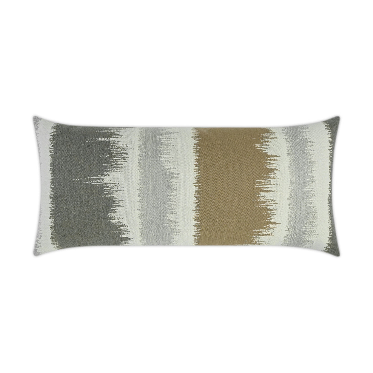 D.V. KAP HOME   12" x 24" Outdoor Awaken Lumbar Pillow - Sparrow Abstract, Ikat    - OD-318-S-1224