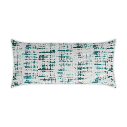 D.V. KAP HOME   12"x24" Outdoor Mizu Lumbar Pillow - Pacific Abstract    - OD-326-P-1224