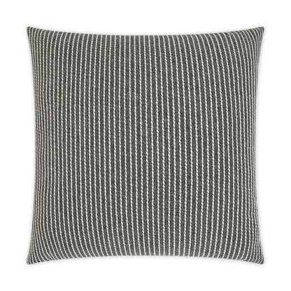 D.V. KAP HOME   22" x 22" Outdoor Linus Pillow - Graphite     - OD-330-G-2222