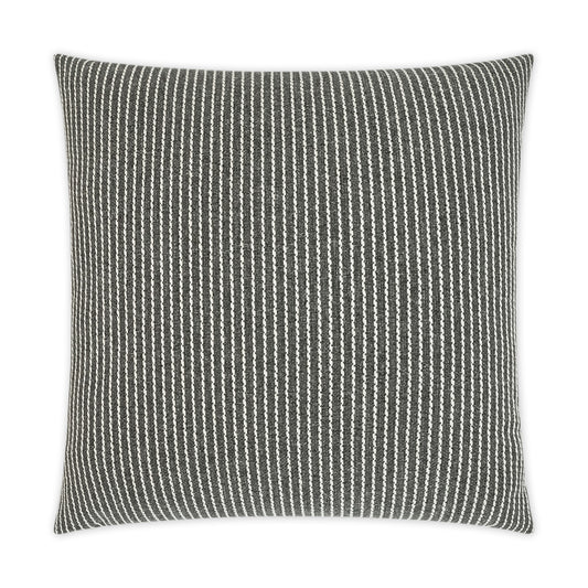 D.V. KAP HOME   22" x 22" Outdoor Linus Pillow - Graphite     - OD-330-G-2222