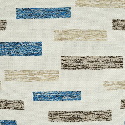 D.V. KAP HOME   22" x 22" Outdoor Blockweave Pillow - Blue     - OD-334-B-2222