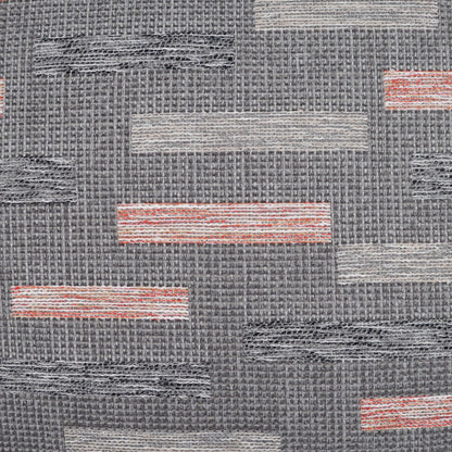 D.V. KAP HOME   22" x 22" Outdoor Blockweave Pillow - Coral     - OD-334-C-2222