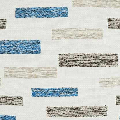 D.V. KAP HOME   12" x 24" Outdoor Blockweave Lumbar Pillow - Blue     - OD-335-B-1224