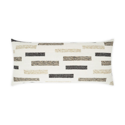 D.V. KAP HOME   12" x 24" Outdoor Blockweave Lumbar Pillow - Natural     - OD-335-N-1224