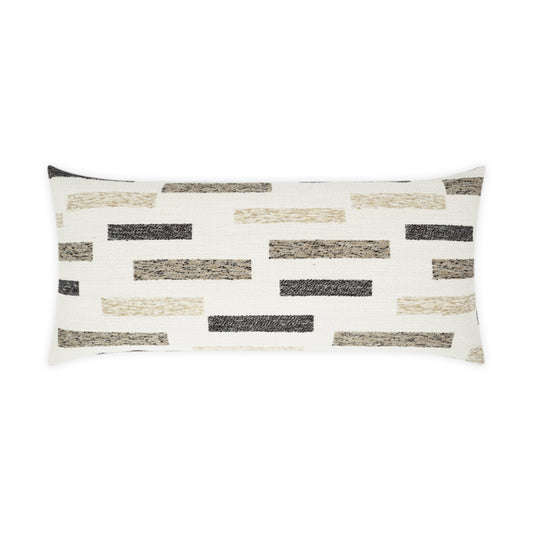 D.V. KAP HOME   12" x 24" Outdoor Blockweave Lumbar Pillow - Natural     - OD-335-N-1224