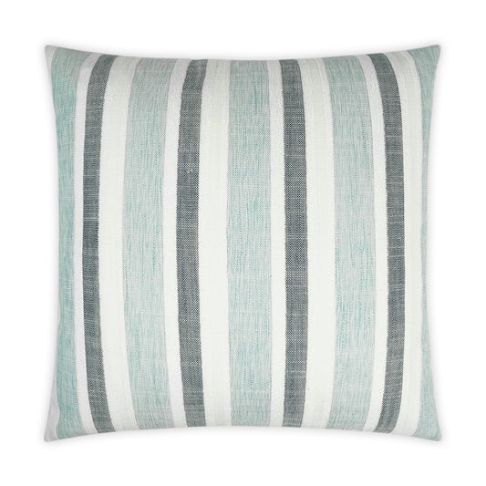 D.V. KAP HOME   22" x 22" Outdoor Austin Pillow Stripes    - OD-340-B-2222