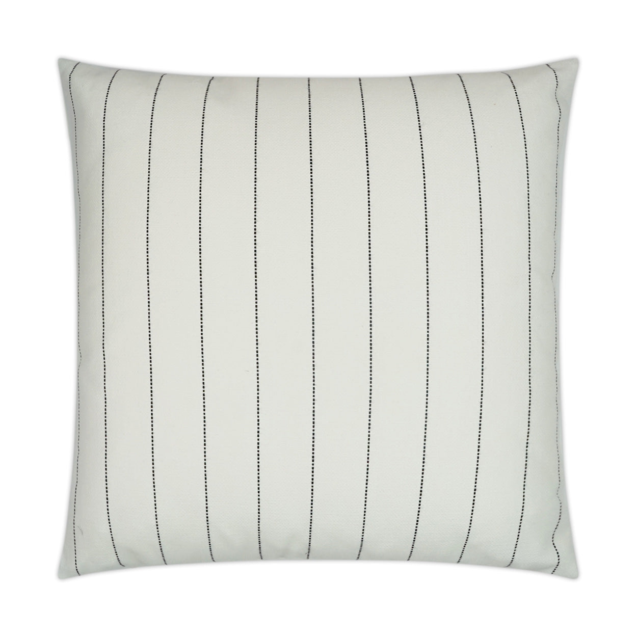 D.V. KAP HOME   22" x 22" Outdoor Malibu Pillow - White Stripes, Traditional    - OD-346-W-2222