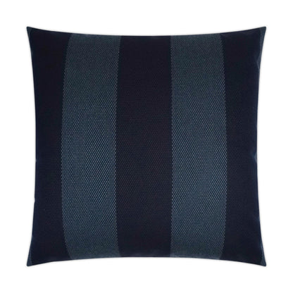 D.V. KAP HOME   22" x 22" Outdoor Carlsbad Pillow - Indigo Stripes, Nautical    - OD-350-I-2222
