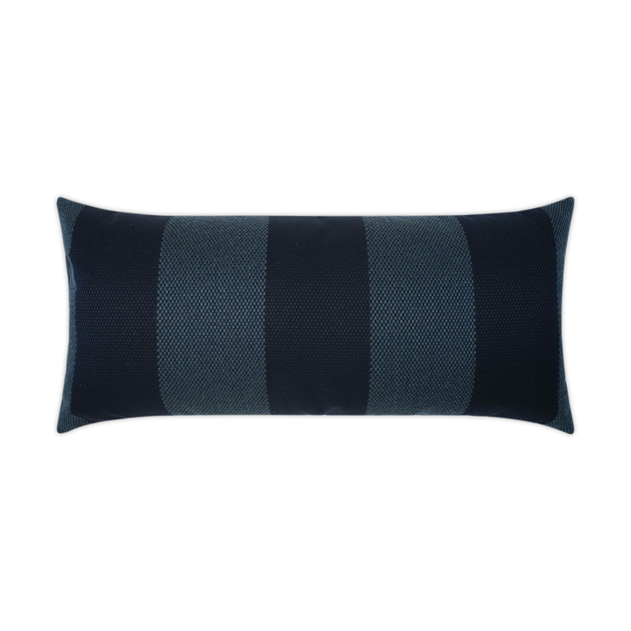 D.V. KAP HOME   12" x 24" Outdoor Carlsbad Lumbar Pillow - Indigo Stripes, Nautical    - OD-351-I-1224