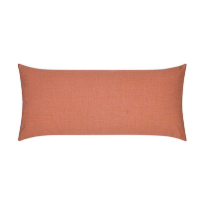 D.V. KAP HOME   12" x 24" Outdoor Bliss Lumbar Pillow - Guava Solid    - OD-353-G-1224