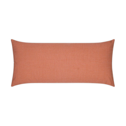 D.V. KAP HOME   12" x 24" Outdoor Bliss Lumbar Pillow - Guava Solid    - OD-353-G-1224