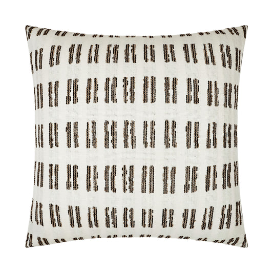 D.V. KAP HOME   22" x 22" Outdoor Saybrook Pillow - Natural Transitional, Geometric    - OD-354-N-2222