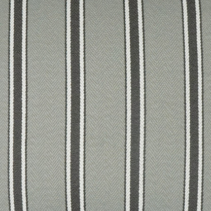 D.V. KAP HOME   22" x 22" Outdoor Peyton Pillow - Grey Stripes, Traditional    - OD-356-G-2222