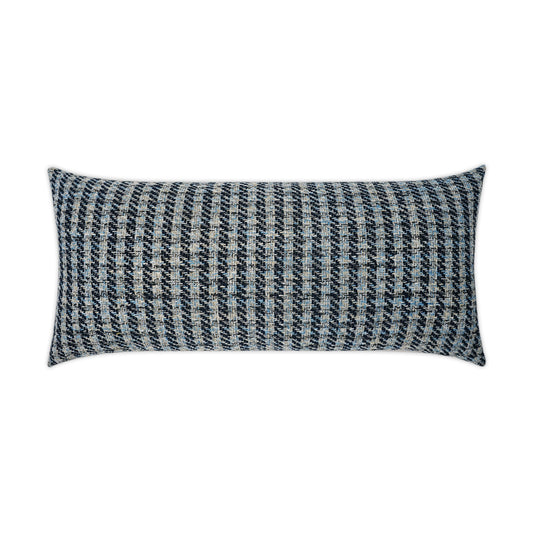 D.V. KAP HOME   12" x 24" Outdoor Maxim Lumbar Pillow - Indigo Traditional    - OD-359-I-1224